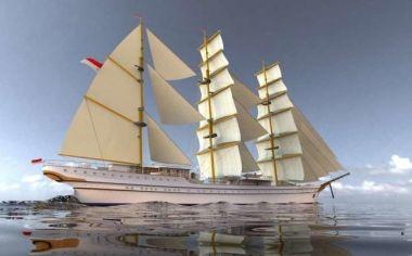 Miniature of the training sailing ship